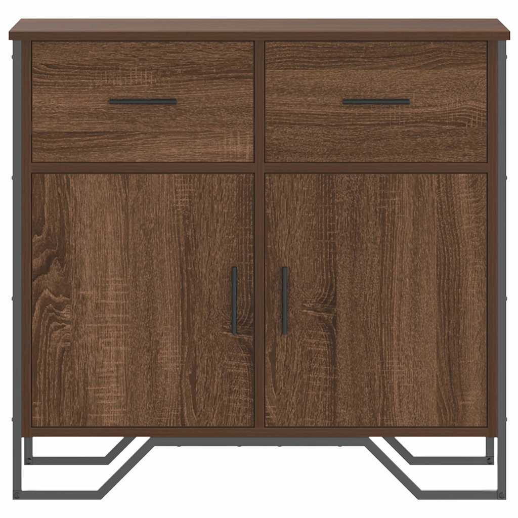 Sideboard Braun Eichen-Optik 79,5x35,5x74,5 cm Holzwerkstoff